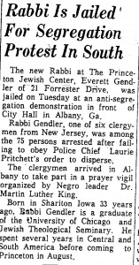 princeton packet Aug 30, 1962 Everett jailed